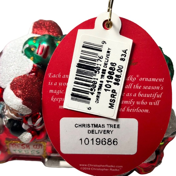 CHRISTOPHER RADKO “Christmas Tree Delivery” Ornament #1019686 - Picture 7 of 12